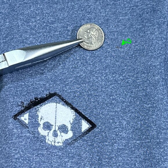 Affliction Small Skull On The Front Affliction Live‎ Fast On Back T Shirt Size S - Picture 6 of 9